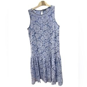Gabby Skye Light Blue Lace Mini Dress, size 6